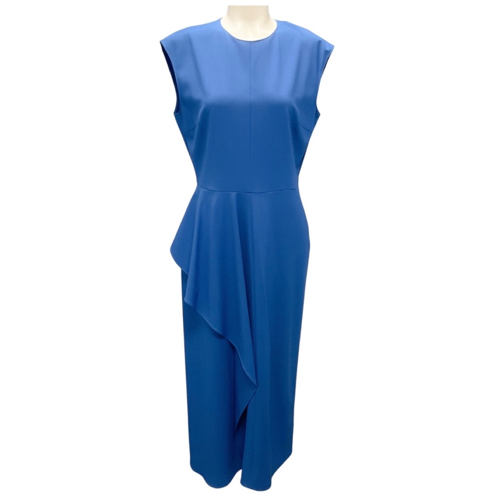 MANTU AZURE BLUE 2023 SLEEVELESS MIDI DRESS